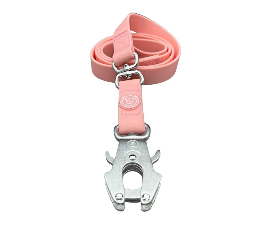 BTactical Extra-Strong PVC Frog Clip Dog Lead - Pastel Pink