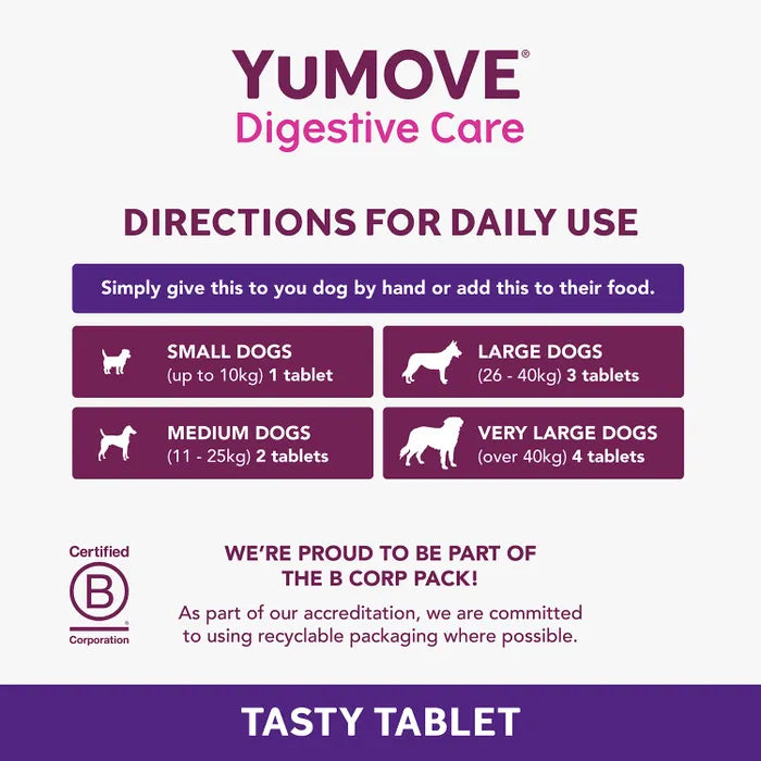 YuMOVE Digestive Care for All Dogs - 120 pack Dog Supplies YuMOVE