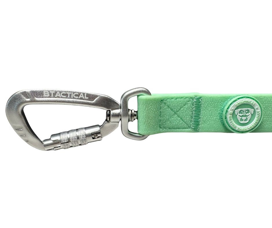 BTactical Extra-Strong PVC Carabiner Clip Dog Lead - Pastel Green