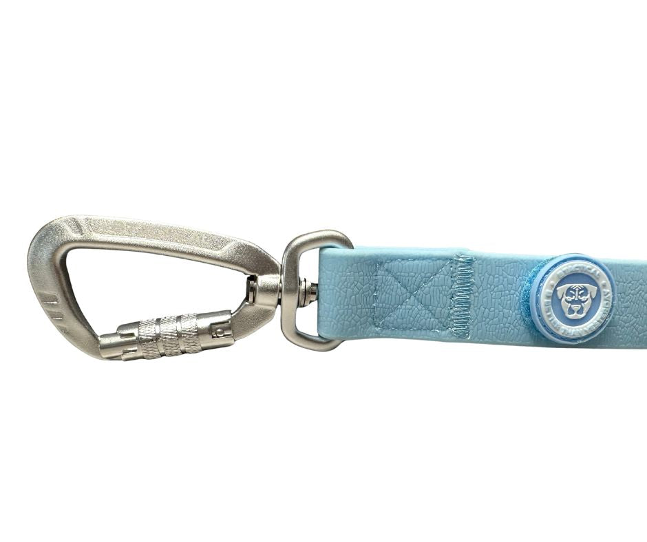 BTactical Extra-Strong PVC Carabiner Clip Dog Lead - Pastel Blue