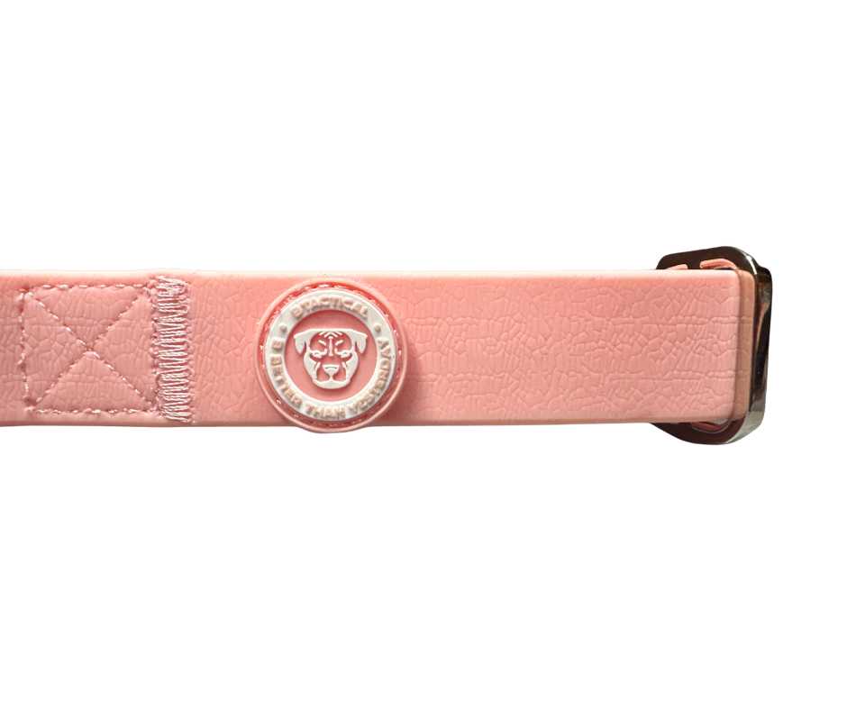 BTactical 2.5cm PVC Dog Collar - Pastel Pink