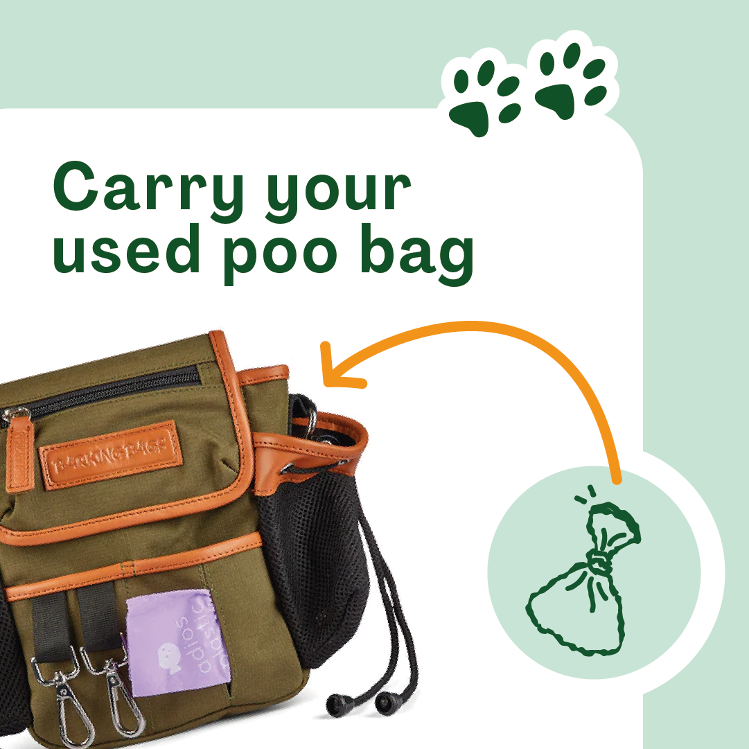 The Original Bag - Khaki Leather Trim Barking Bags