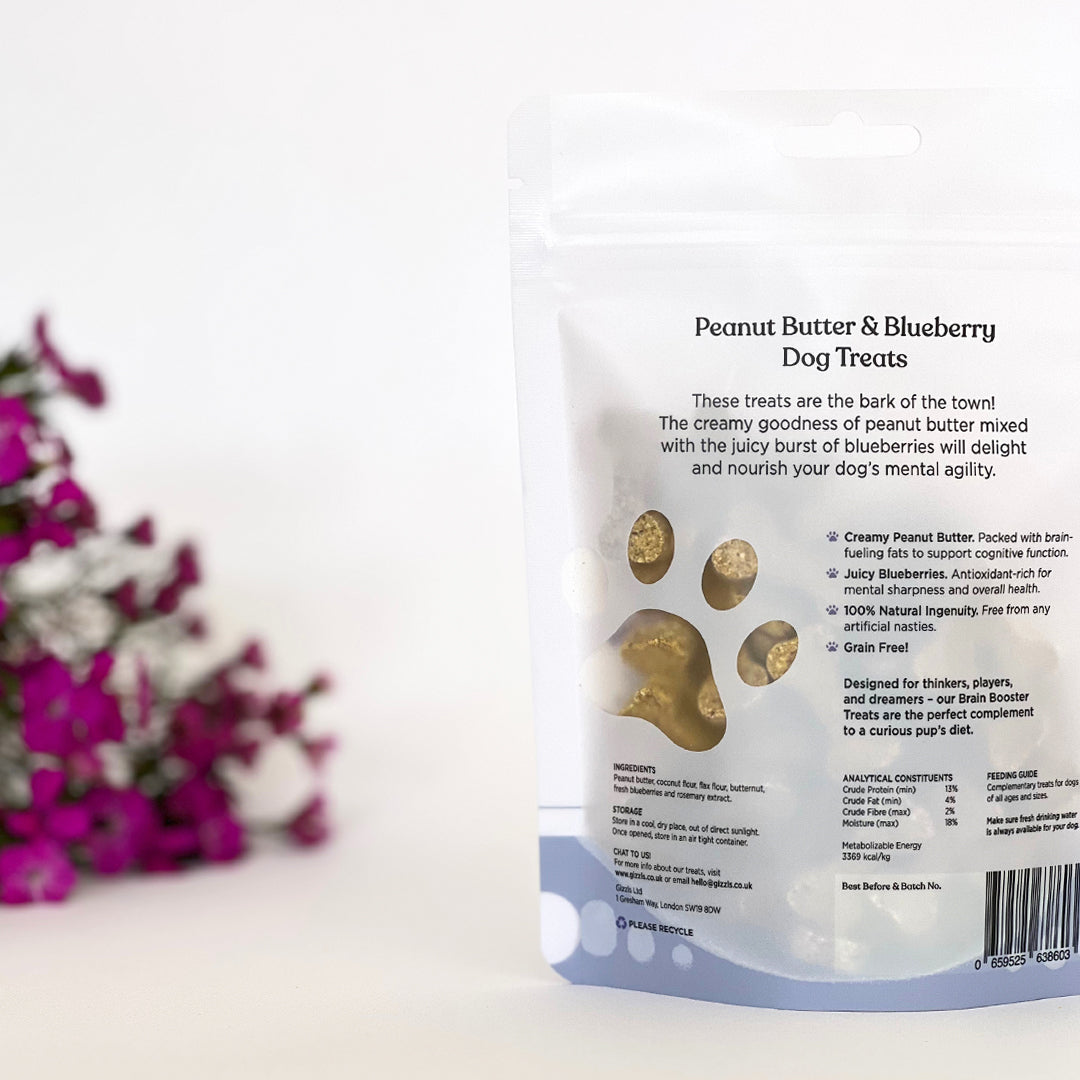 Gizzls Brain Booster Small Dog Treats 100g