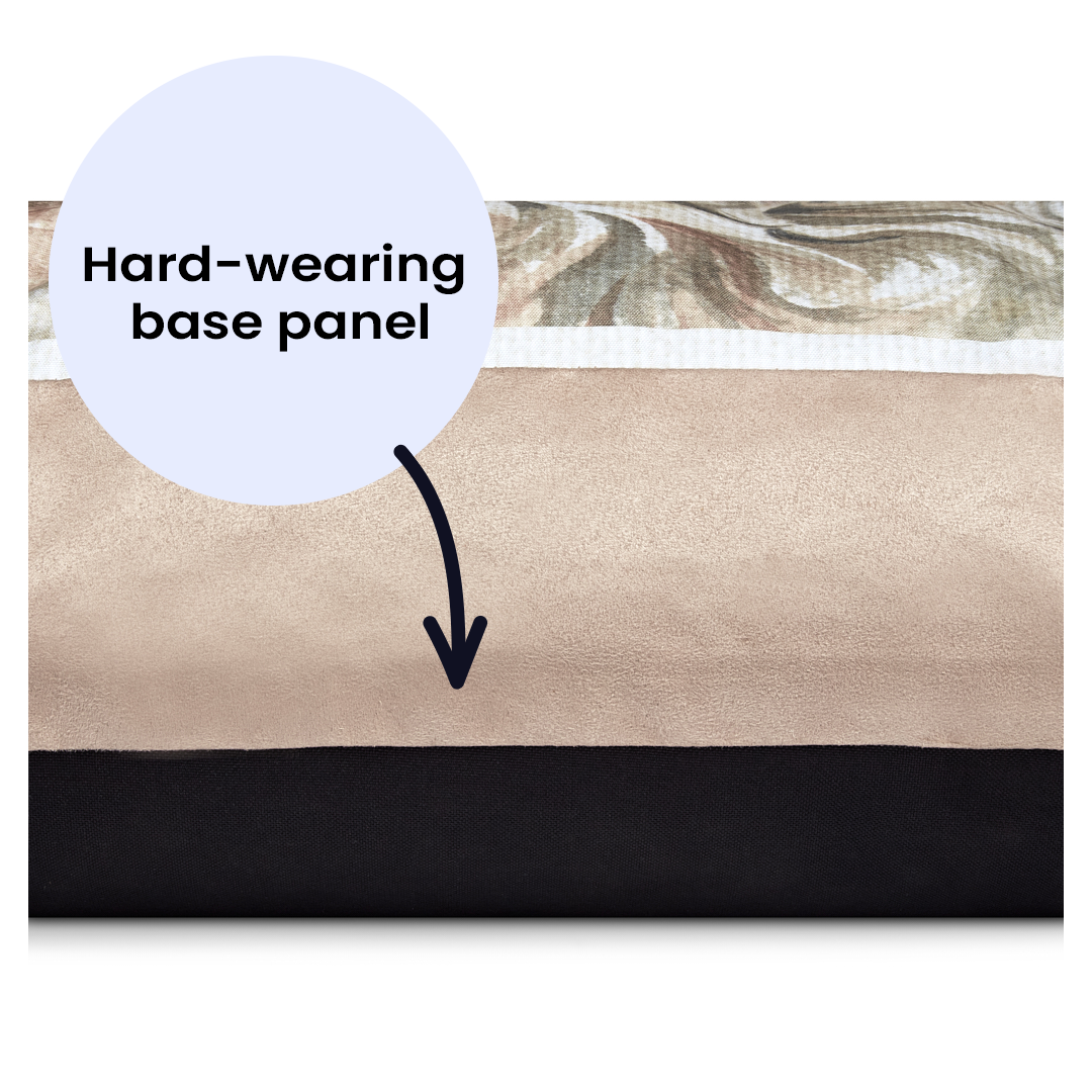 Christine Varley Luxury Printed Dog Bed - Black Labrador Barking Beds