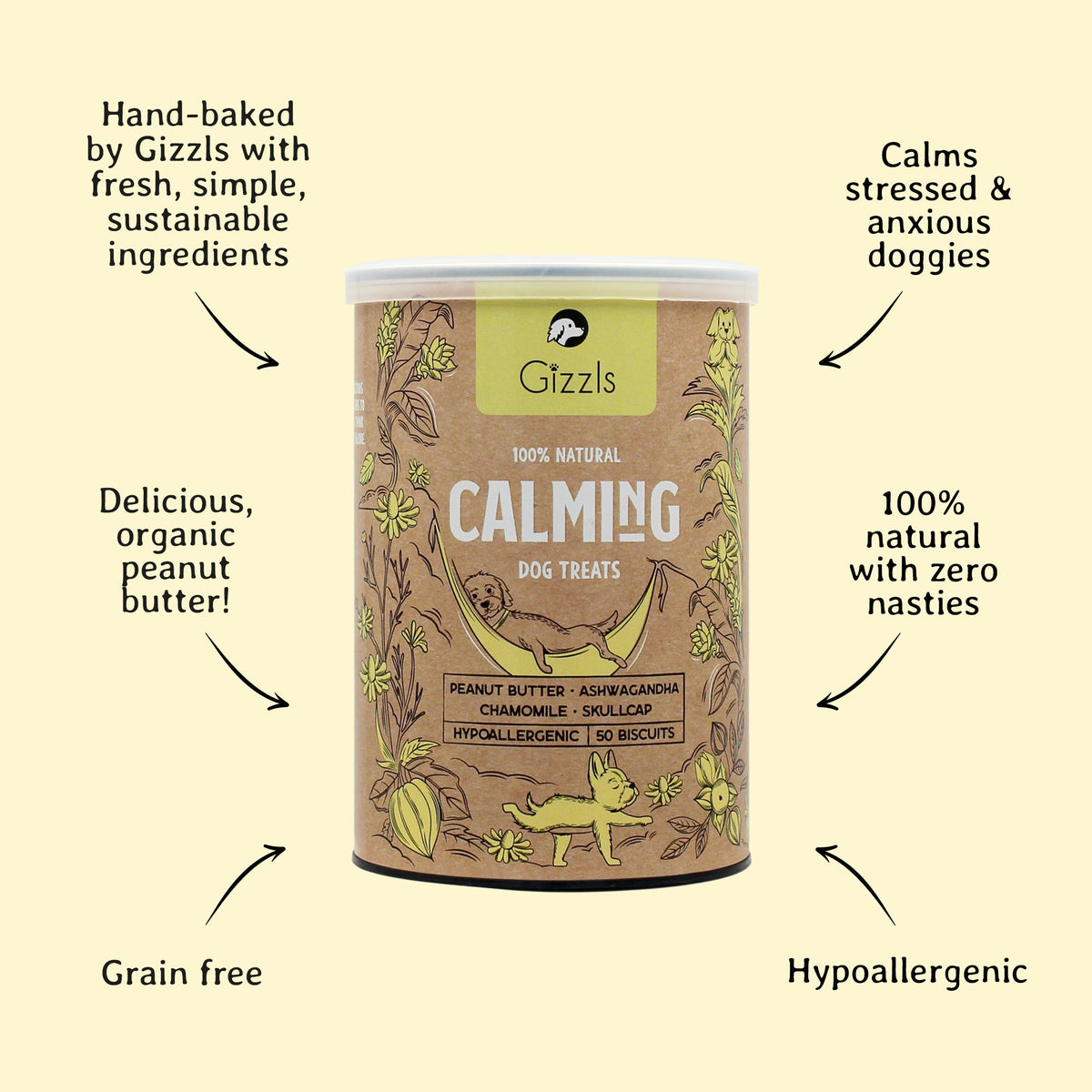 Gizzls Calming Dog Treats