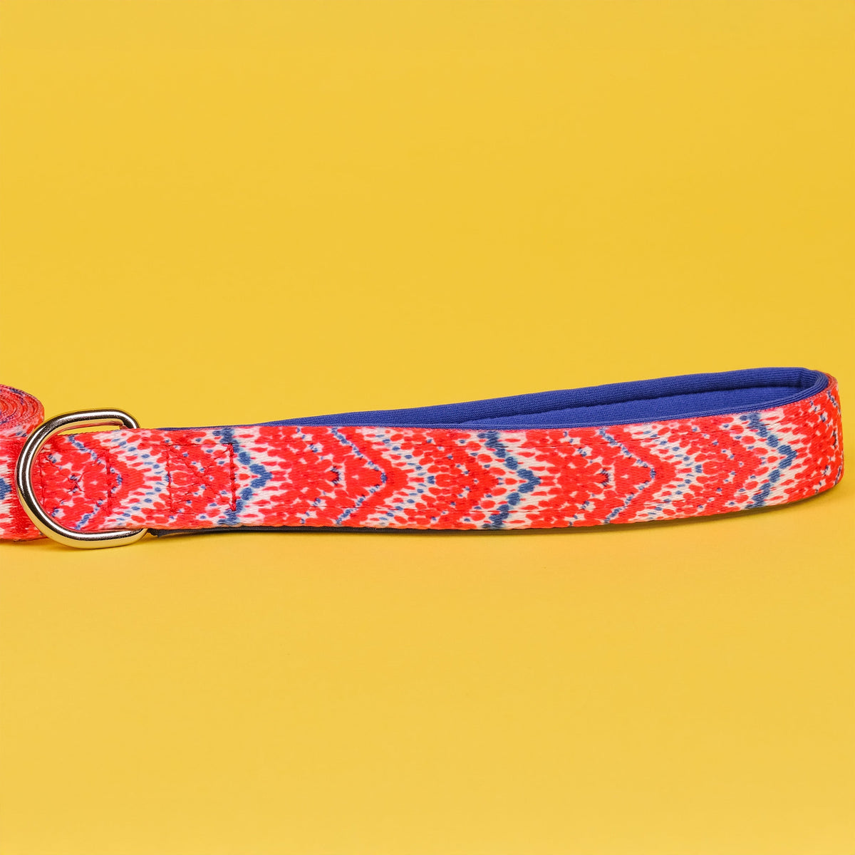 SnazzyTails Tod Dog Lead Red Chevron