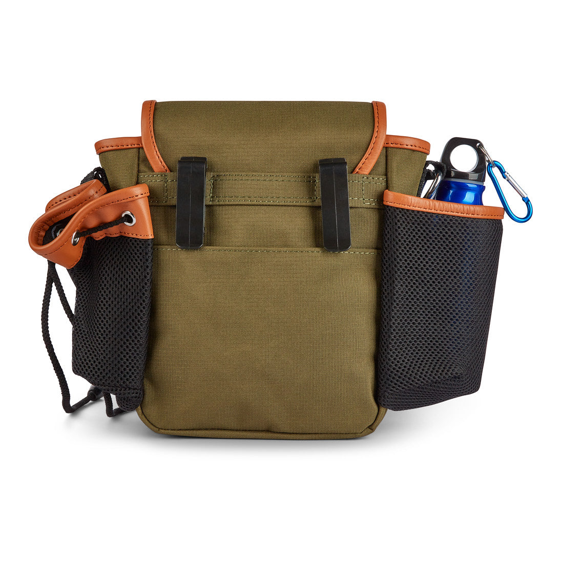The Original Bag - Khaki Leather Trim Barking Bags