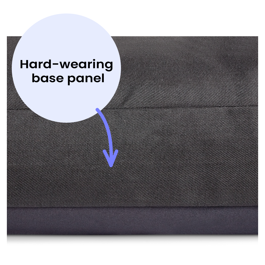 Black Fabric Dog Bed Barking Beds