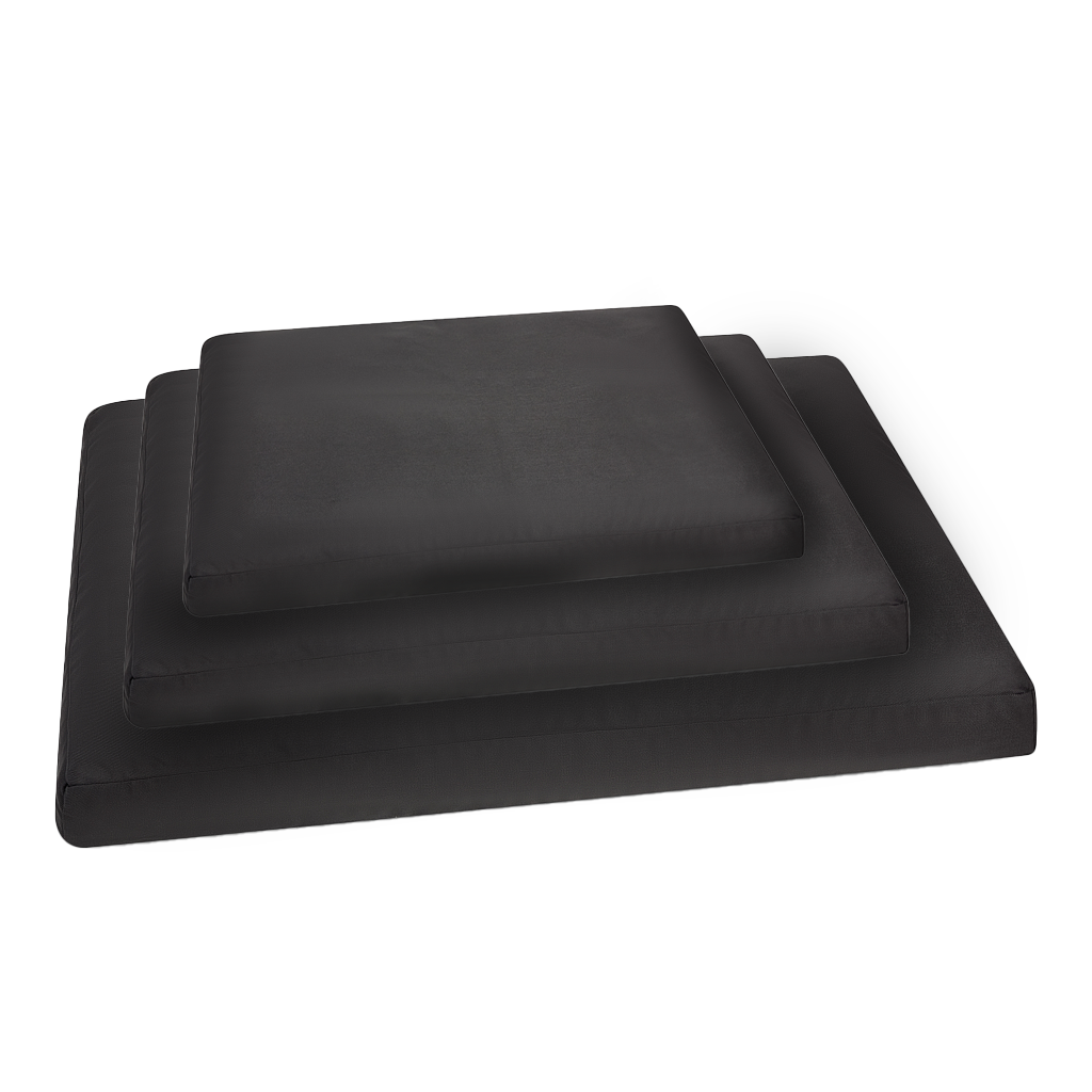 Black Fabric Dog Bed Barking Beds
