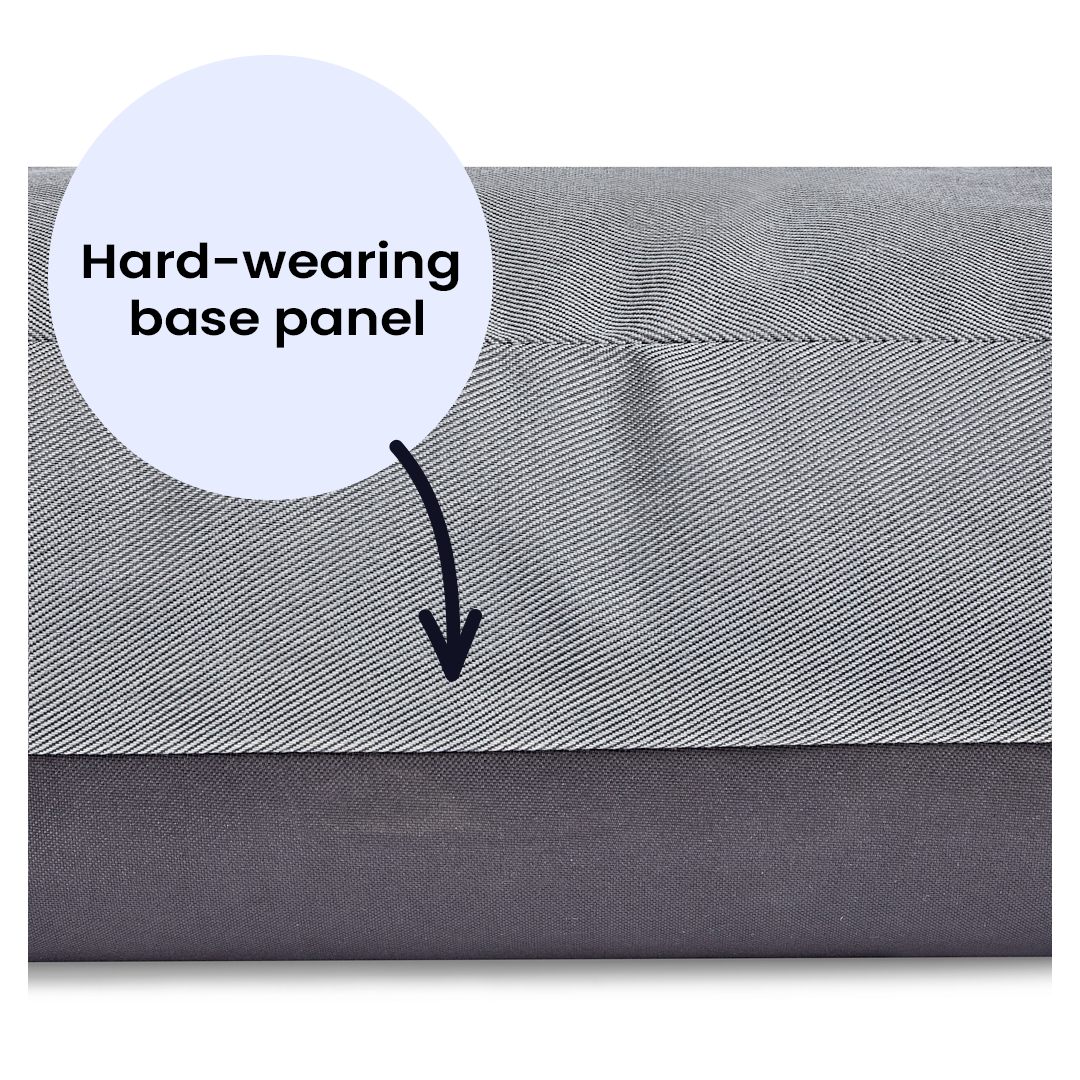 Charcoal Fabric Dog Bed Barking Beds