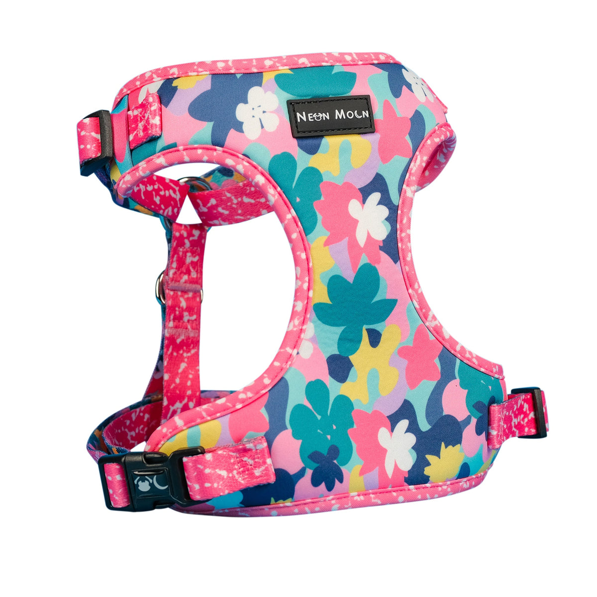 SnazzyTails The Luna Mesh Dog Harness Bright Floral