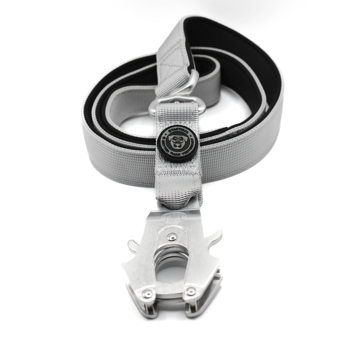 BTactical Nylon Frog Clip Dog Lead - Misty Grey