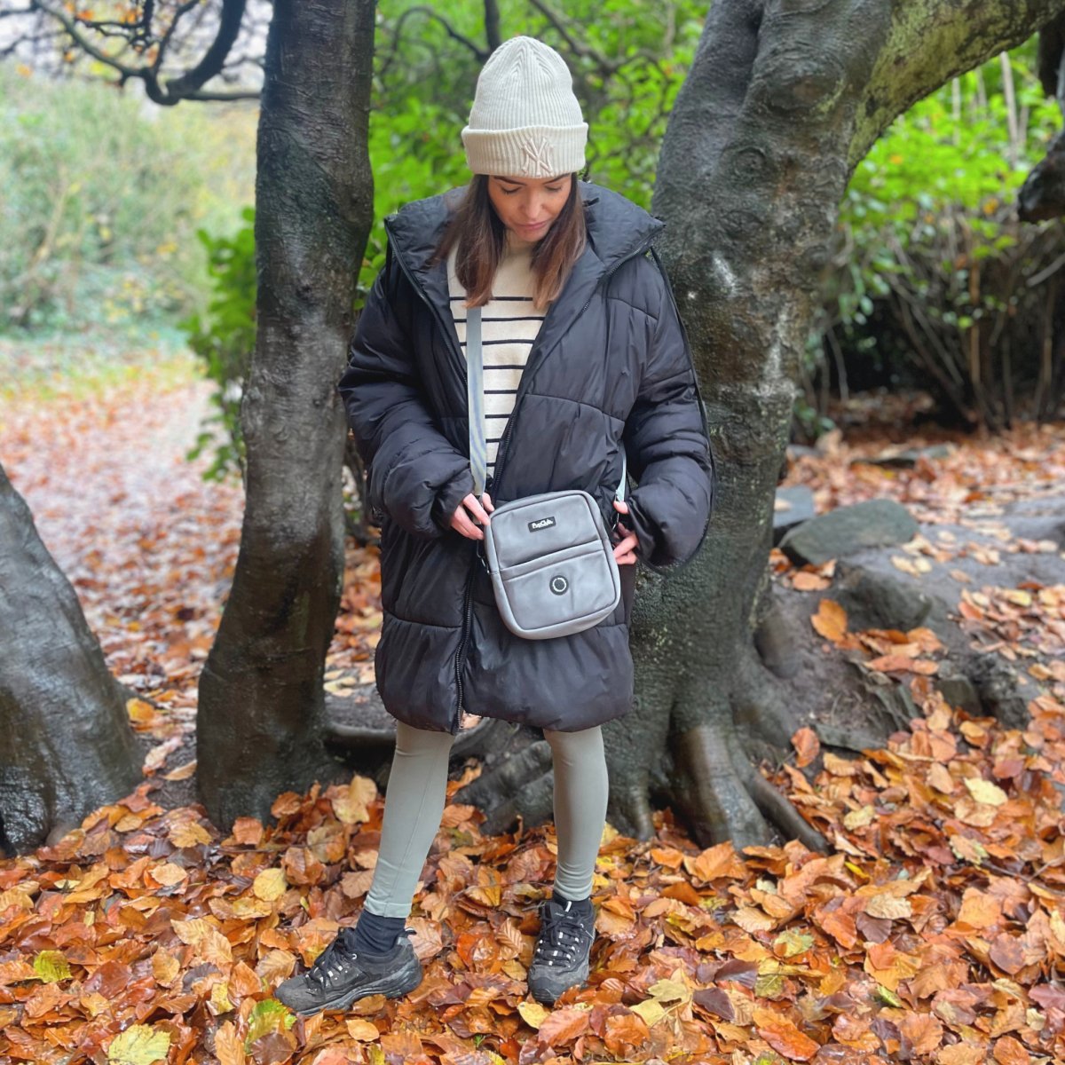 PupClub Couture Mini Dog Walking Bag - Grey