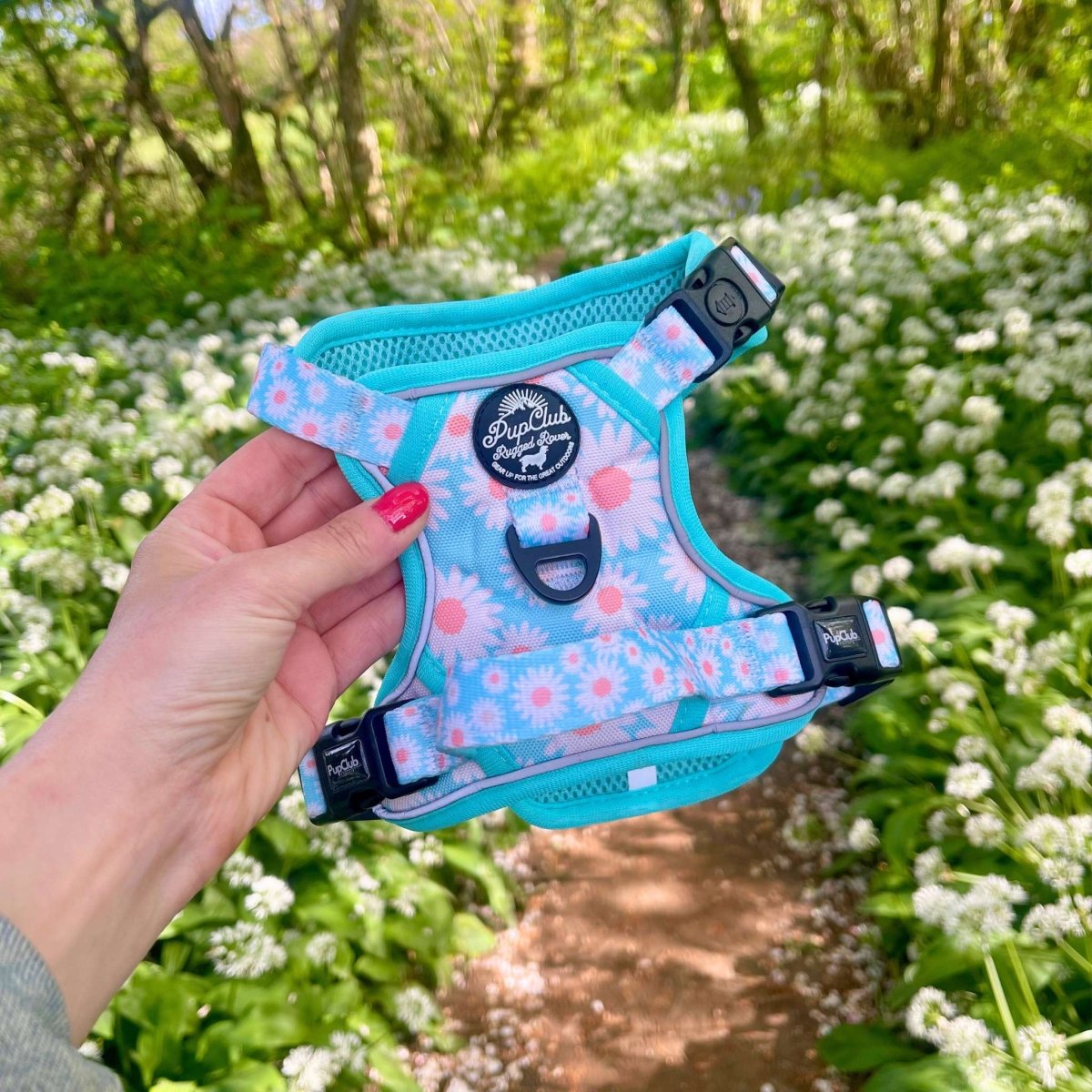 PupClub Couture Rugged Rover Harness - Pastel Daisy
