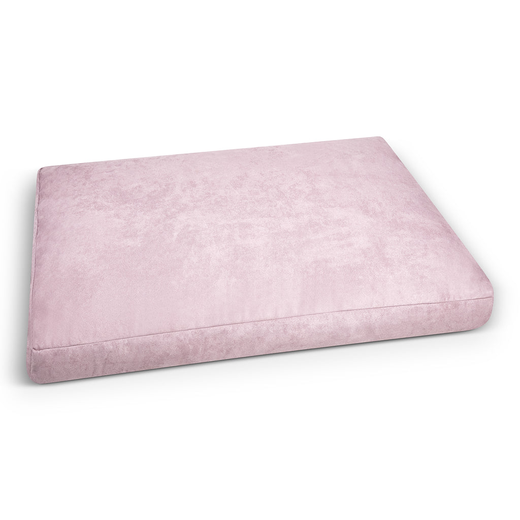 Luxury Faux Suede Dog Bed - Mauve Barking Beds