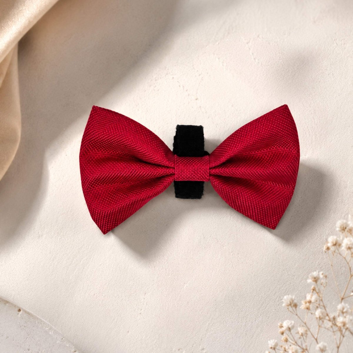 PupClub Couture Dog Bow Tie - Berry Red