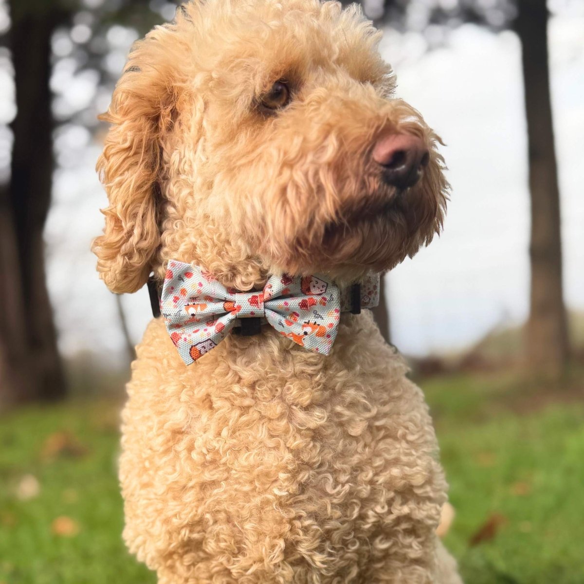 PupClub Couture Dog Bow Tie - Woodland Friends