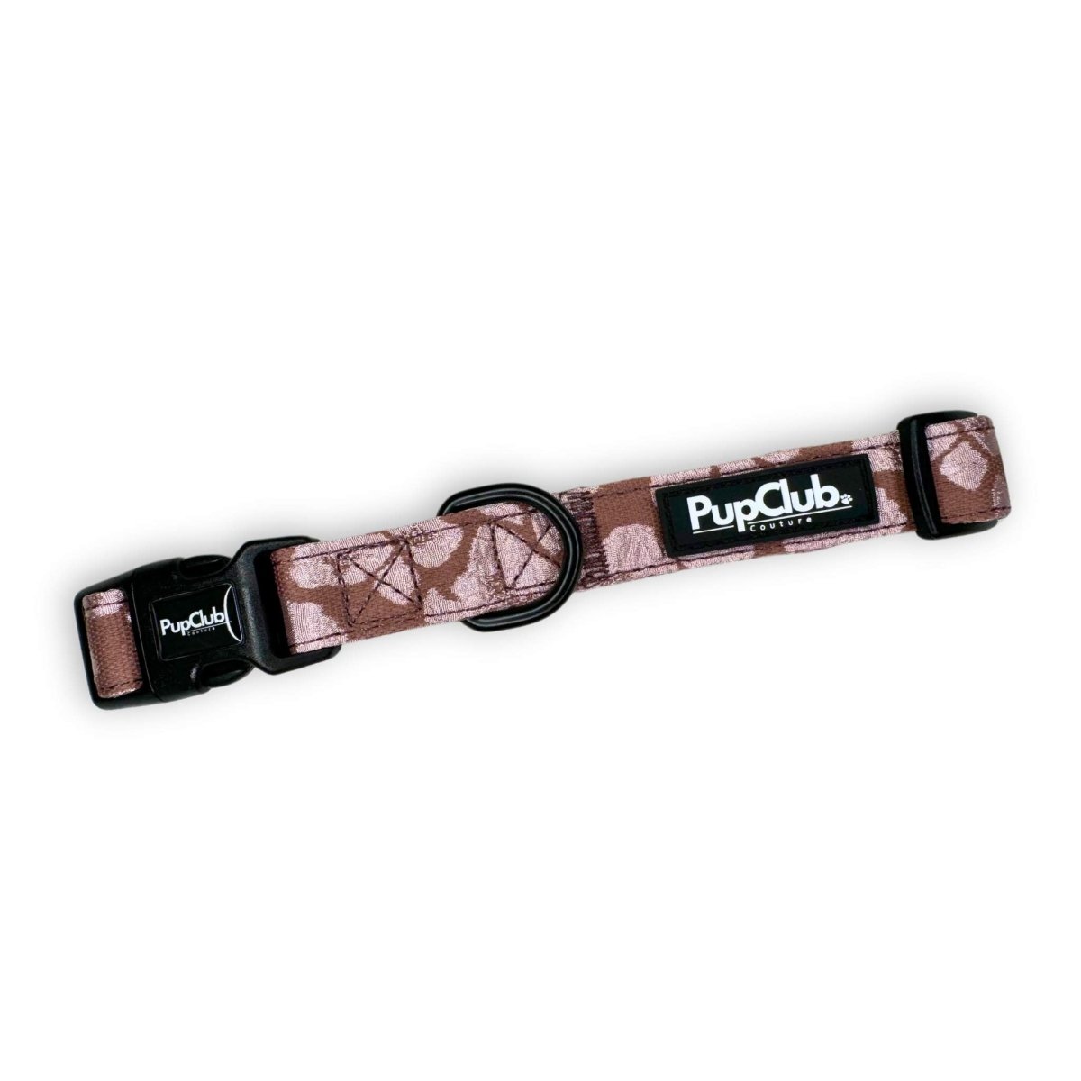 PupClub Couture Luxe Mocha Petals Dog Collar