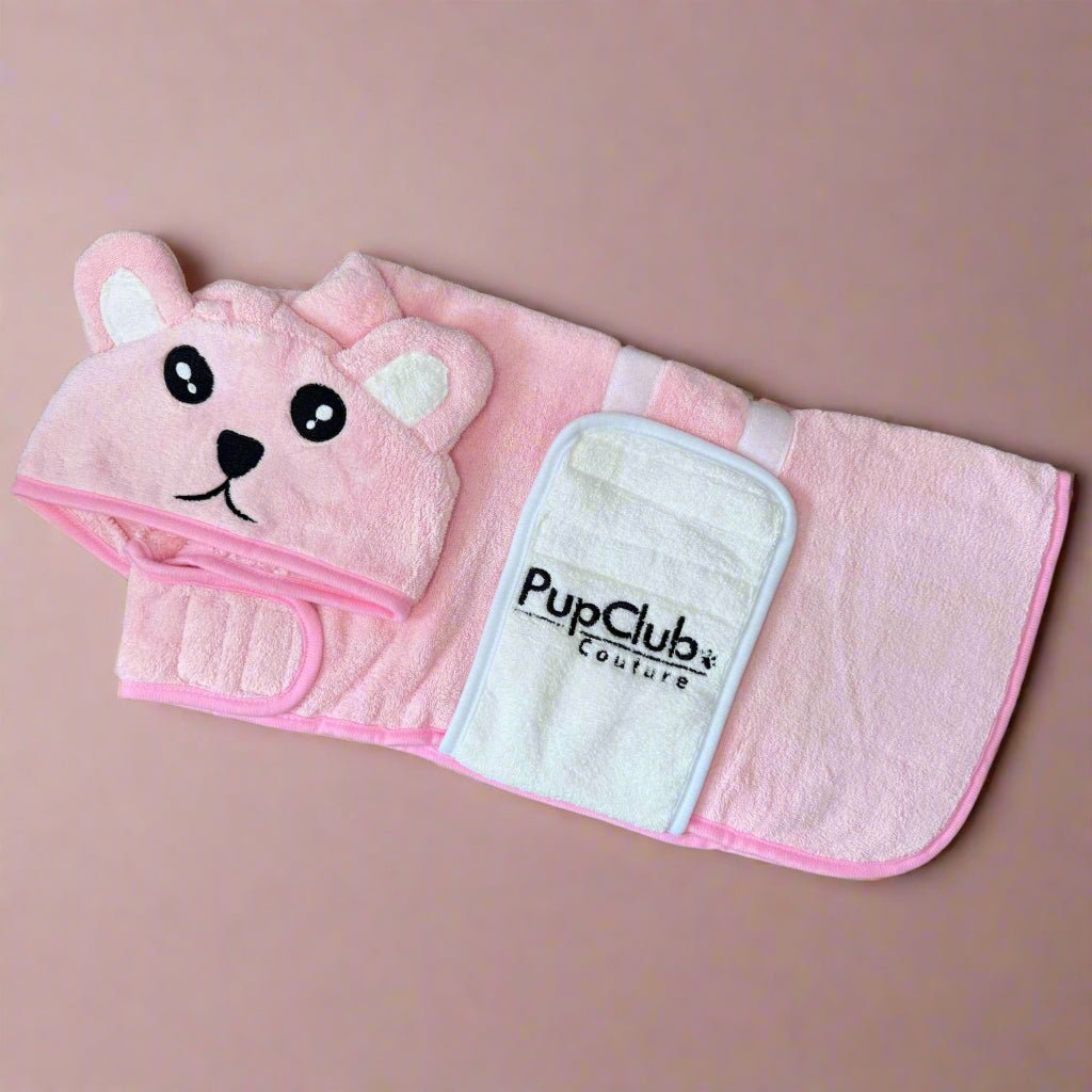 PupClub Couture Drying Robe - Pink