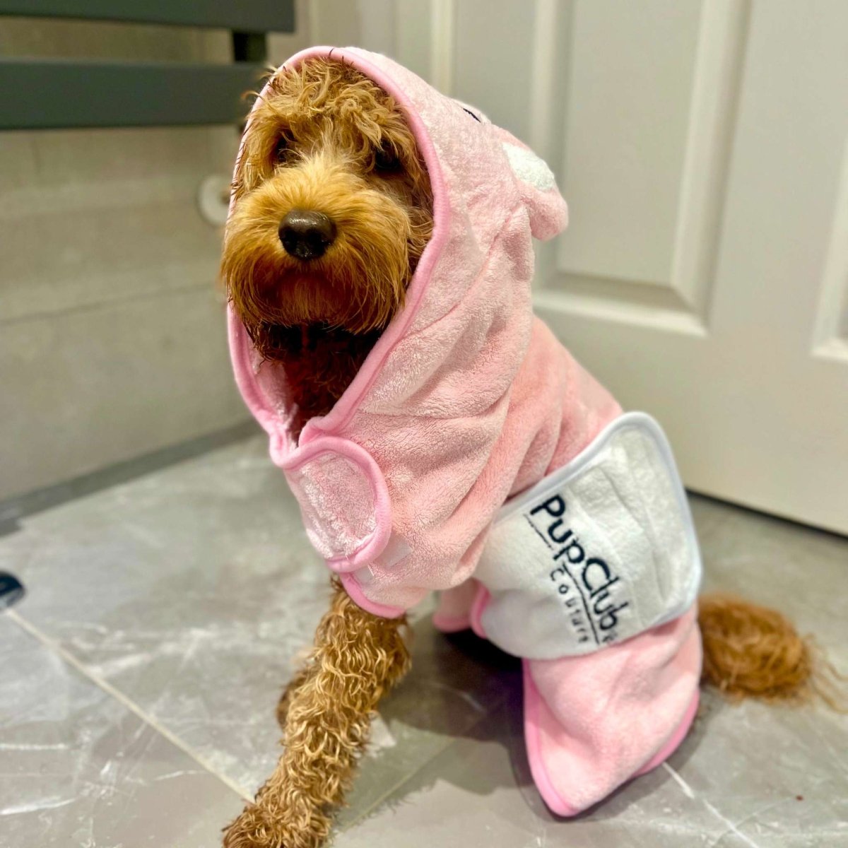 PupClub Couture Drying Robe - Pink