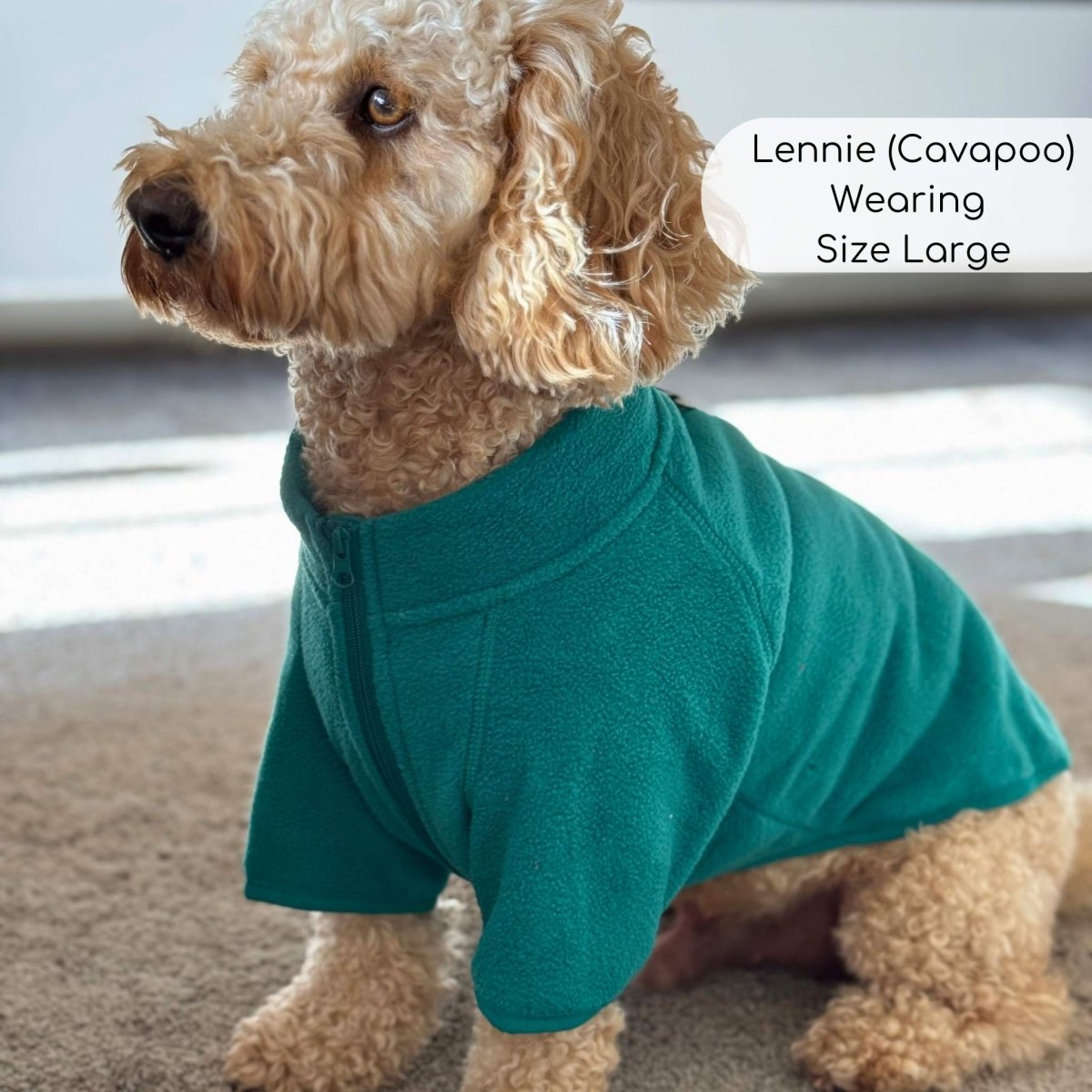 PupClub Couture Dog Fleece Coat - Green