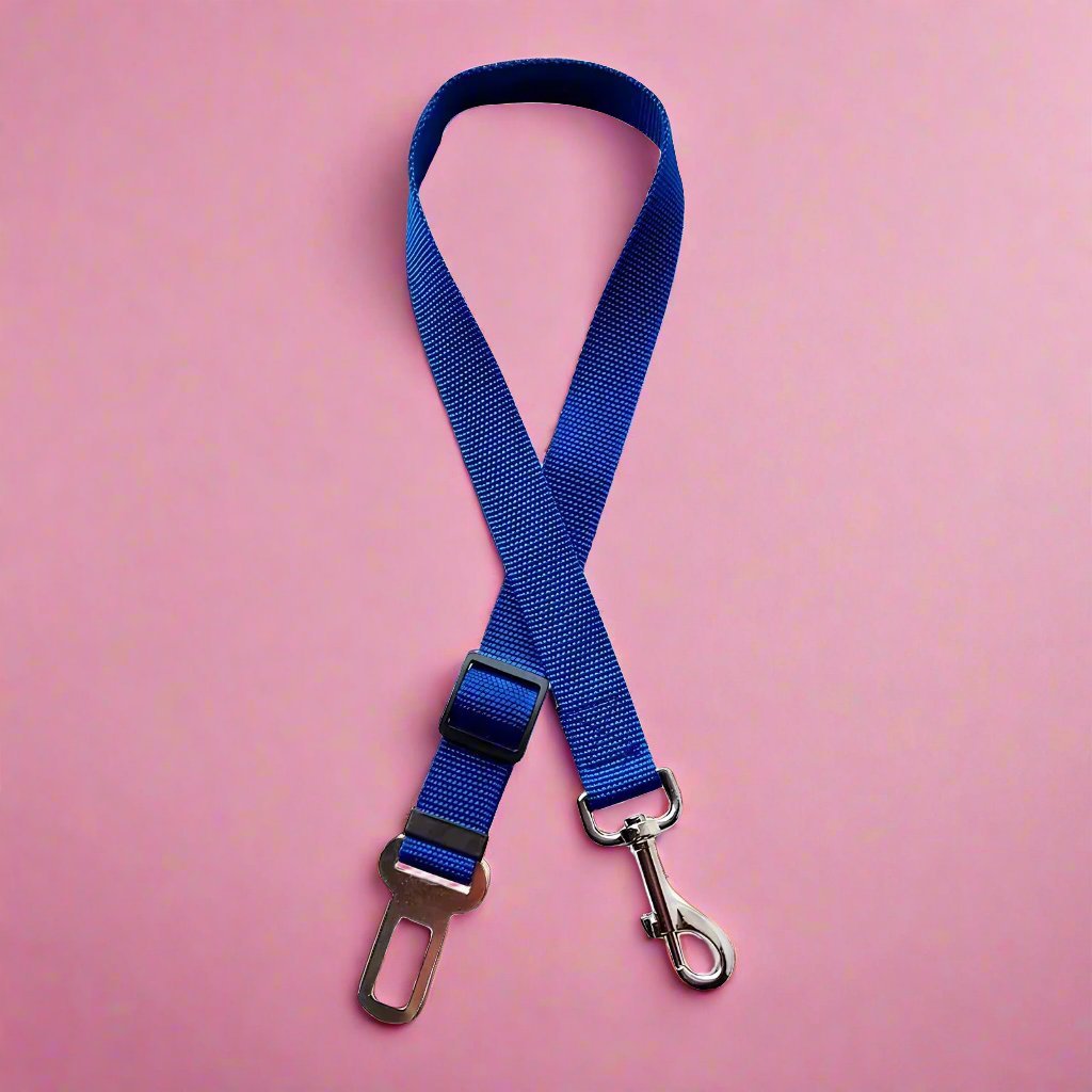 PupClub Couture Dog Seat Belt Restraint - Royal Blue