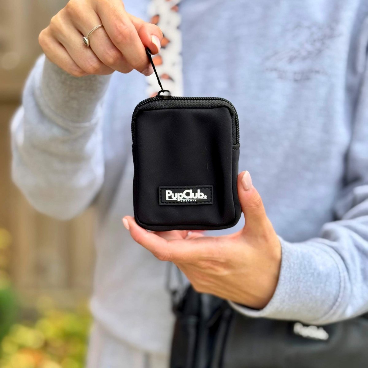 PupClub Couture Dog Treat Pouch - Black