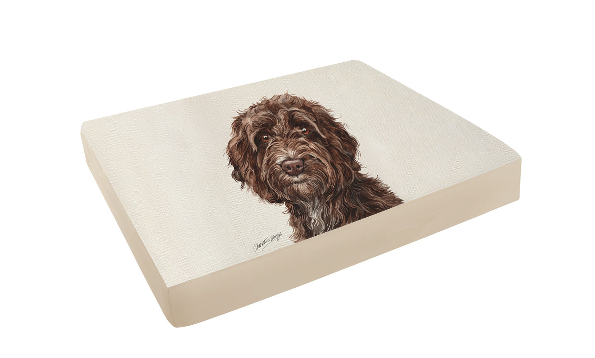 Christine Varley Luxury Printed Dog Bed - Cockapoo Barking Beds