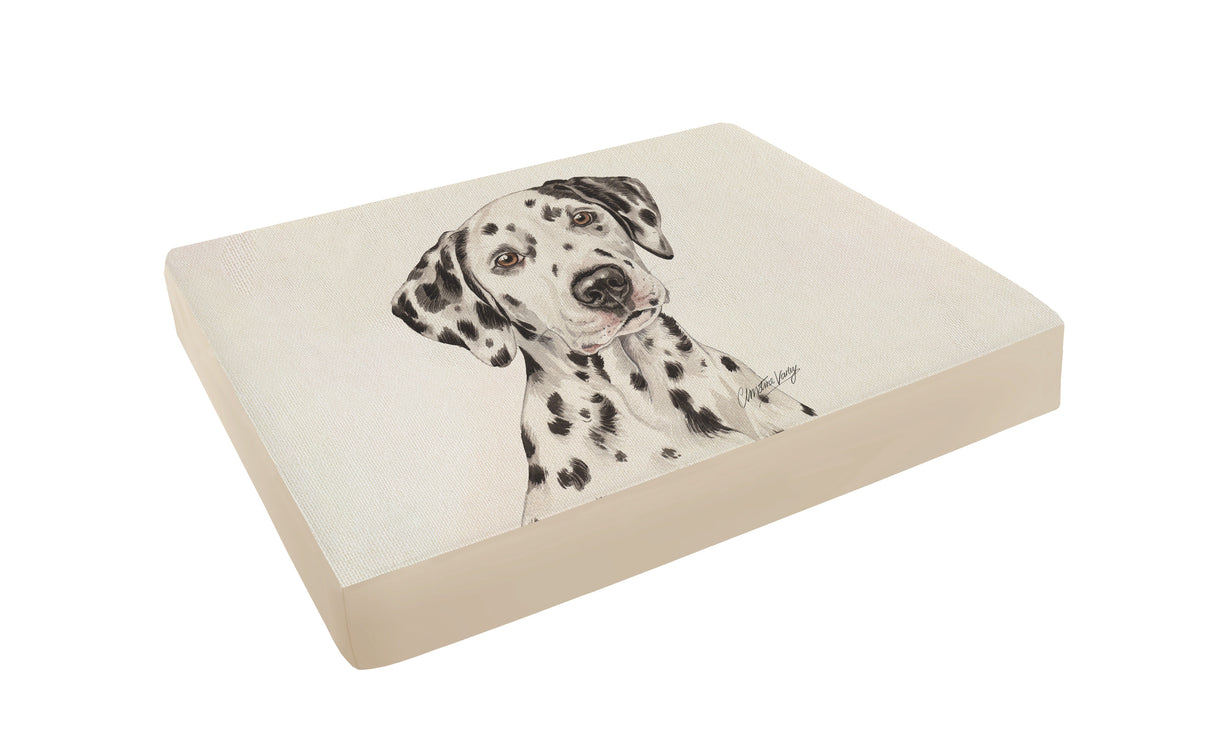 Christine Varley Luxury Printed Dog Bed - Dalmatian Barking Beds