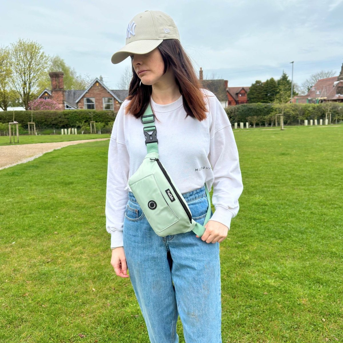 PupClub Couture Dog Walking Bum Bag - Sage Green