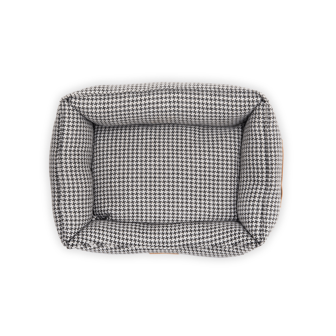 Ralph & Co The Kensington Houndstooth Bolster Dog Bed