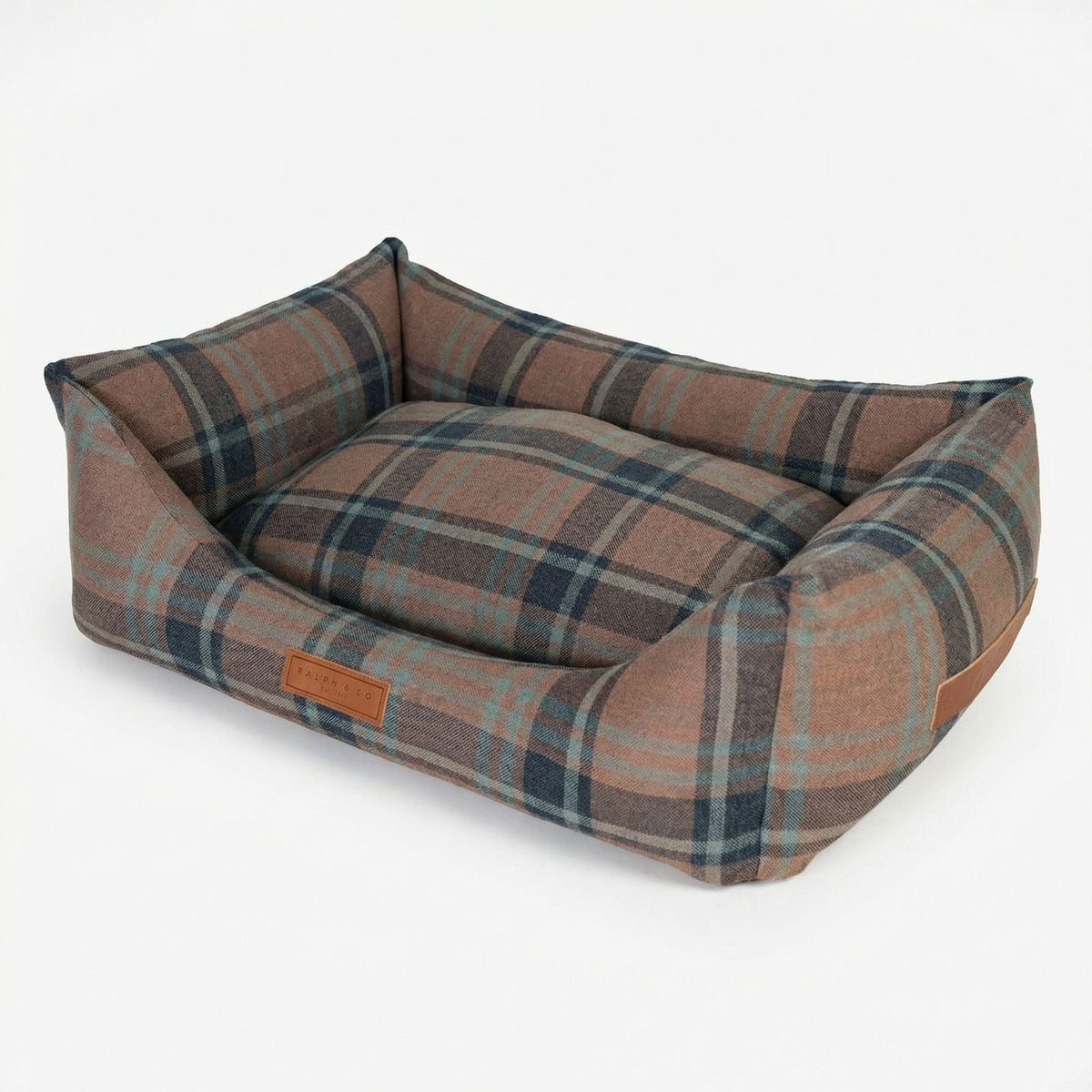 Ralph & Co The Marlow Memory Foam Bolster Dog Bed - Tartan