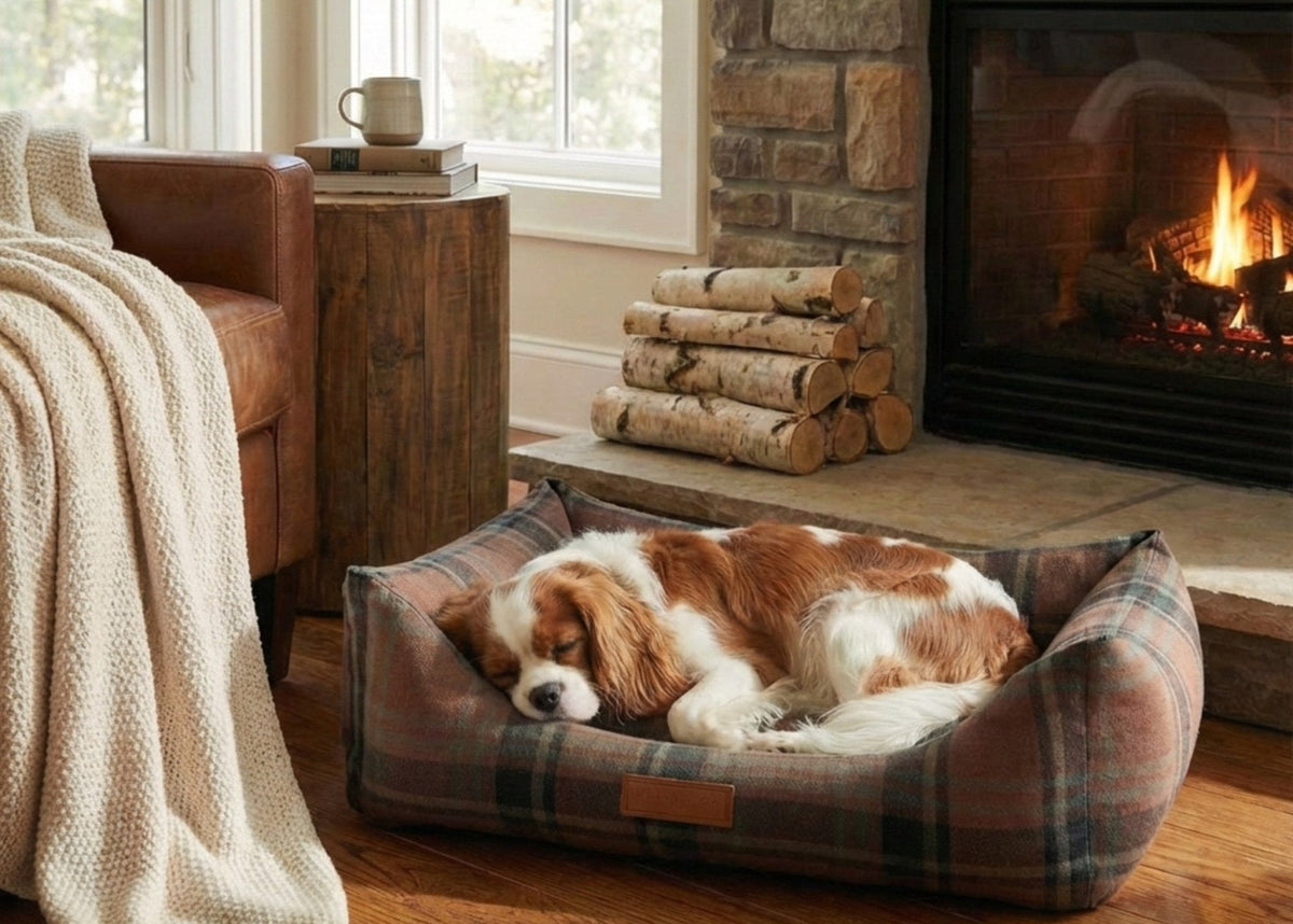 Ralph & Co The Marlow Memory Foam Bolster Dog Bed - Tartan