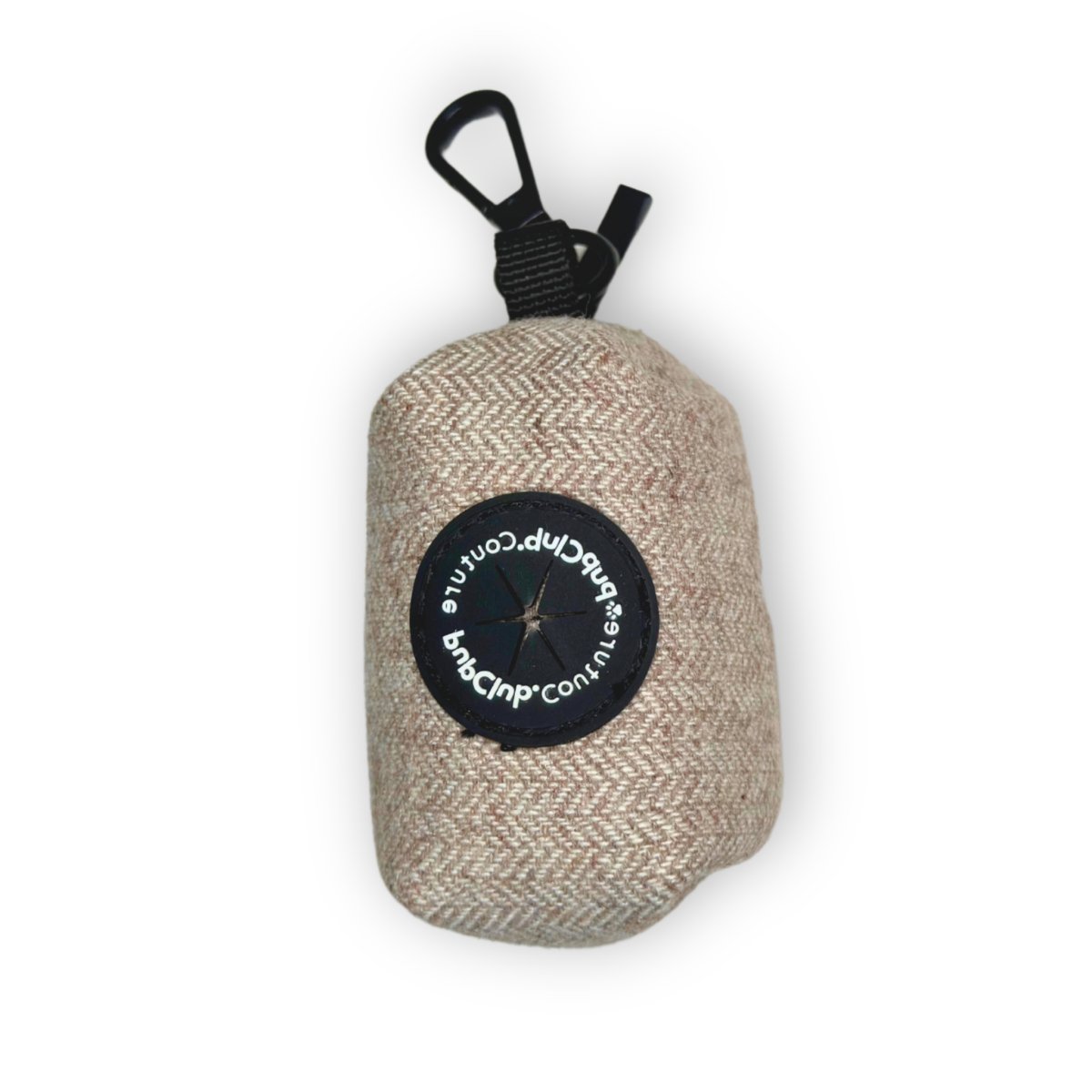 PupClub Couture Poo Bag Holder - Tweed Brown