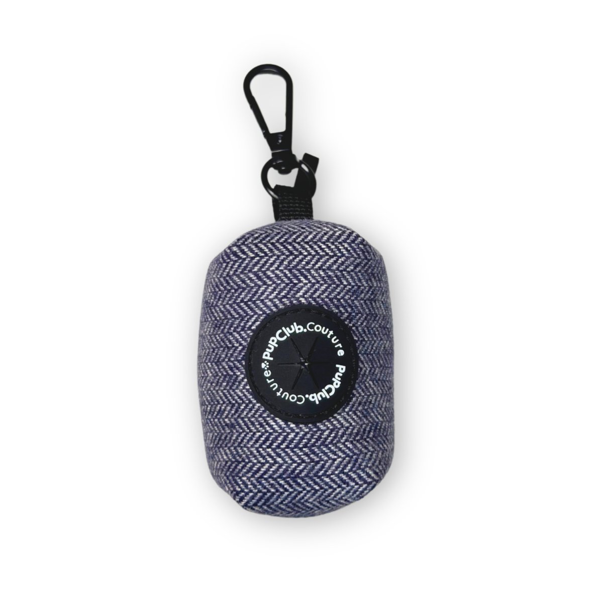 PupClub Couture Poo Bag Holder - Tweed Blue
