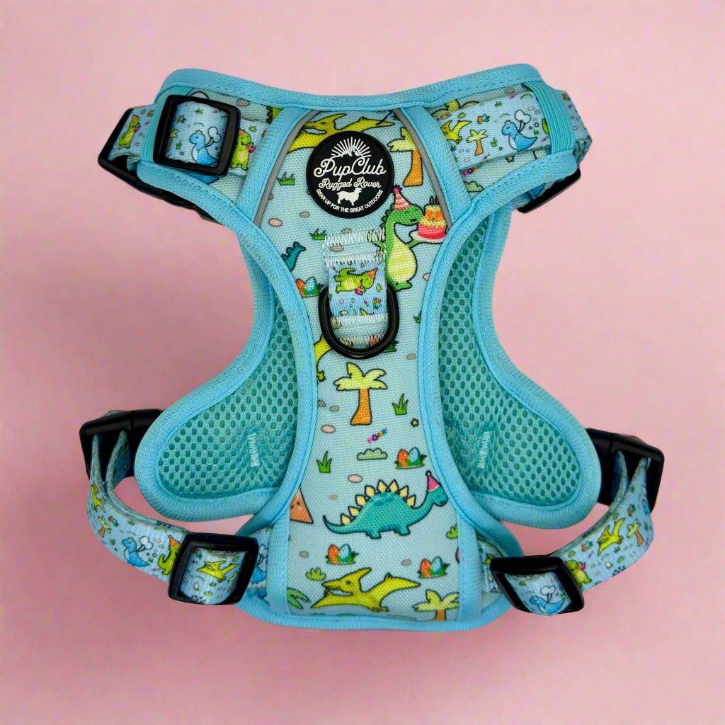 PupClub Couture Rugged Rover Harness - Jurassic Party