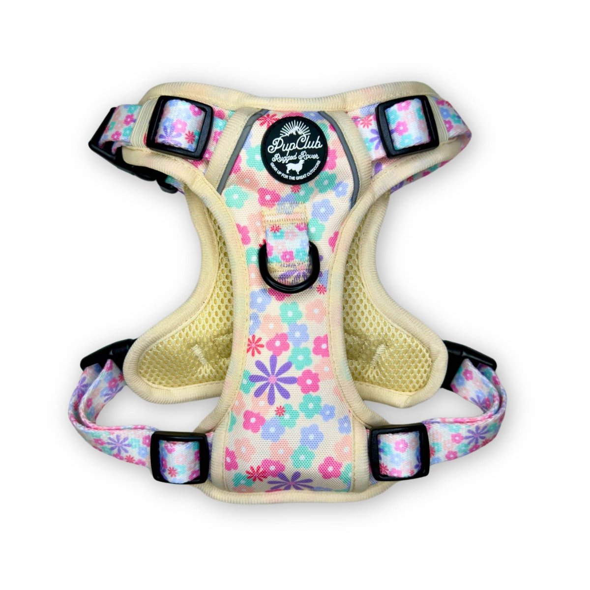 PupClub Couture Rugged Rover Pretty Petals Dog Harness