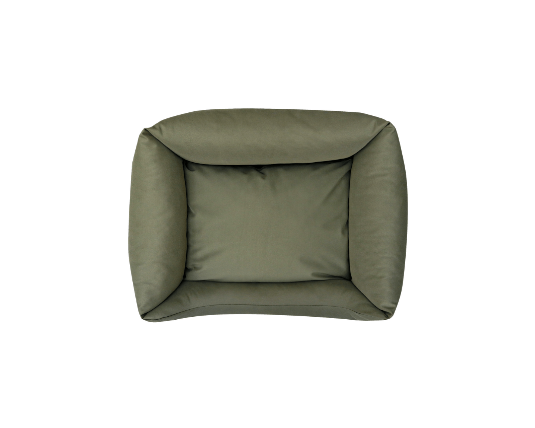 Ralph & Co The Henley Orthopaedic Waterproof Bolster Dog Bed Olive Green
