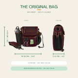 The Original Bag in Wild Berry - size at a glance