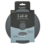 Lid-it® Bowl with Stay-Fresh Lid - Grey Dog Supplies Pup & Kit