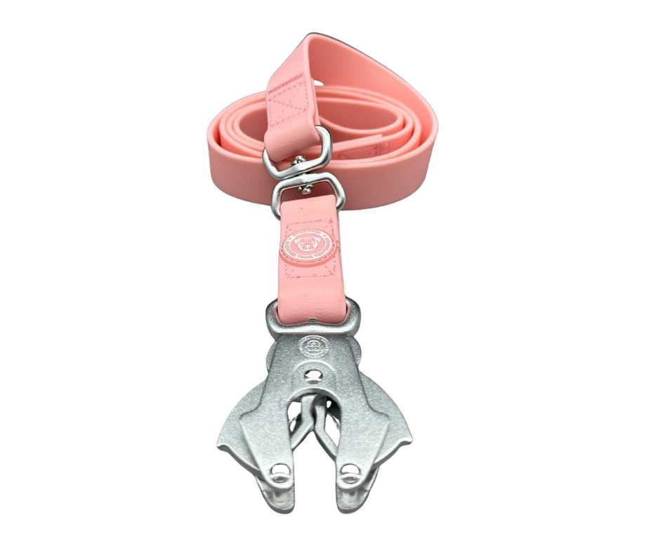 BTactical Extra-Strong PVC Frog Clip Dog Lead - Pastel Pink
