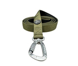 BTactical Extra-Strong Nylon Carabiner Clip Dog Lead - Khaki Green