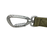 BTactical Extra-Strong Nylon Carabiner Clip Dog Lead - Khaki Green