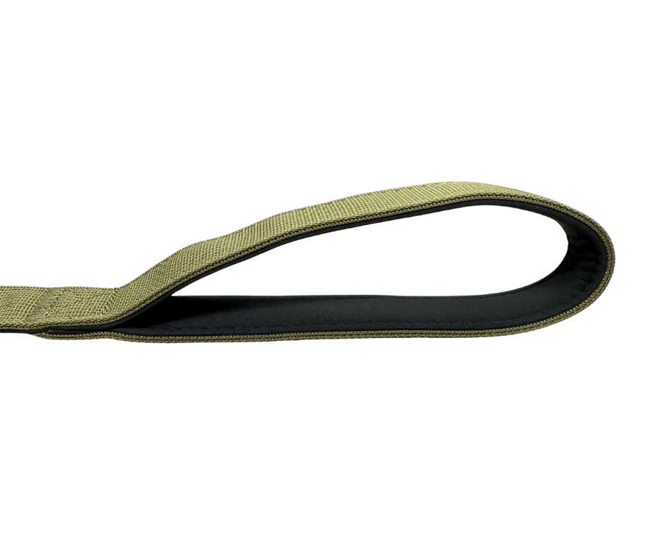 BTactical Extra-Strong Nylon Carabiner Clip Dog Lead - Khaki Green