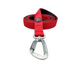 BTactical Extra-Strong Nylon Carabiner Clip Dog Lead - Citrus Red