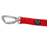 BTactical Extra-Strong Nylon Carabiner Clip Dog Lead - Citrus Red