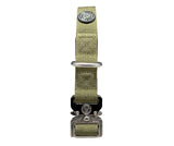 BTactical 2.5cm Nylon Dog Collar - Khaki Green