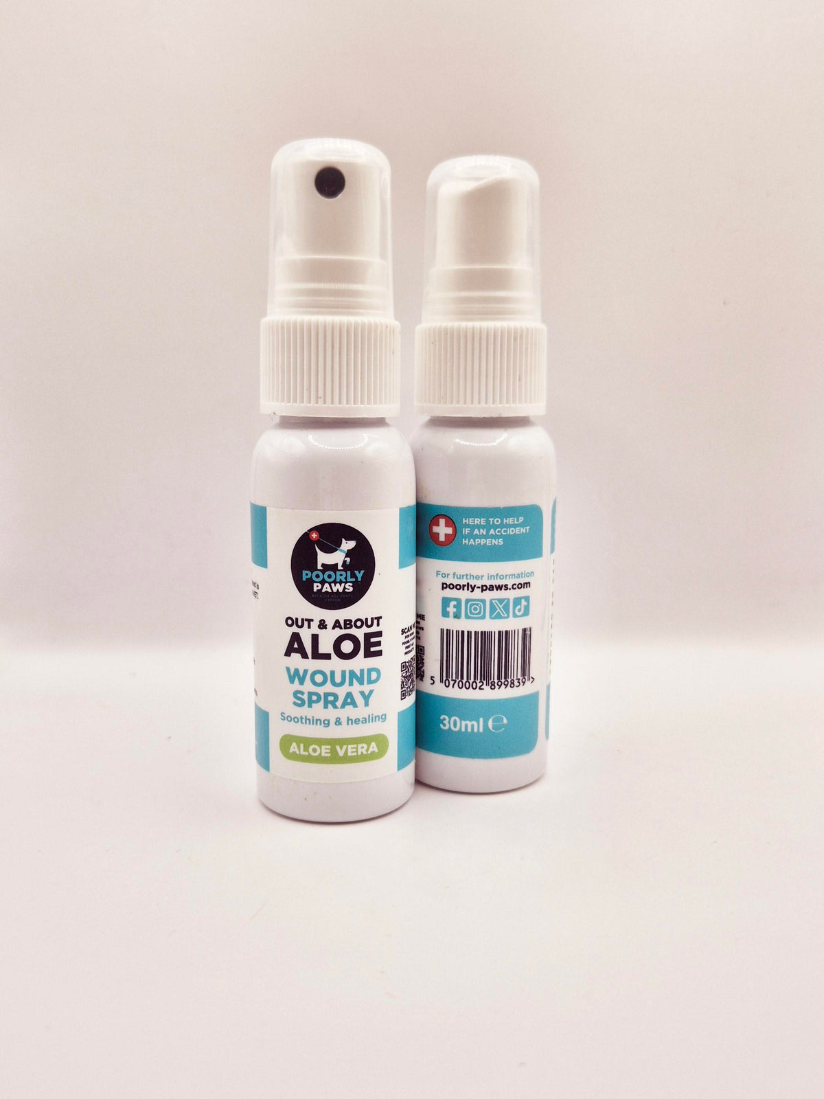 Prooly Poorly Paws - Aloe Vera Dog Wound Spray 30ml – Pets Paradise UK