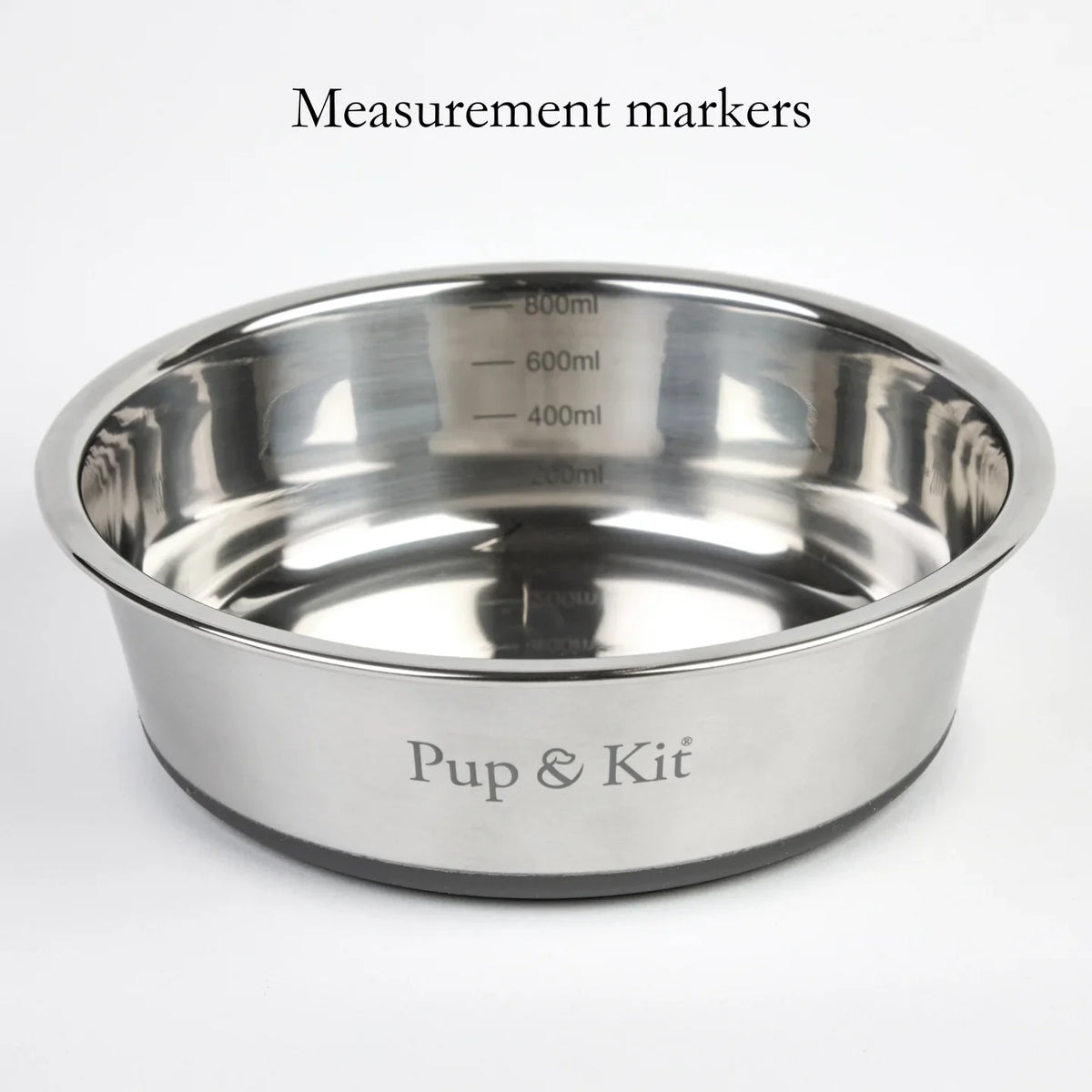 Lid-it® Bowl with Stay-Fresh Lid - Grey Dog Supplies Pup & Kit