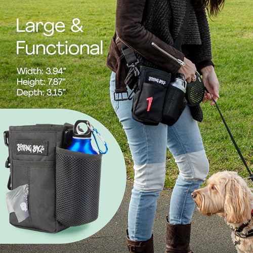 Large Dog Treat & Training Bag - Black Barking Bags